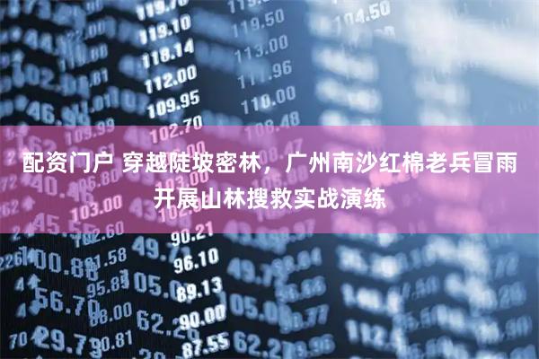 配资门户 穿越陡坡密林，广州南沙红棉老兵冒雨开展山林搜救实战演练